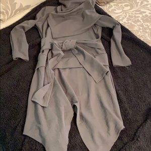 SOLD! Asymmetrical hem, khaki green tunic top